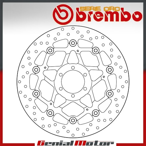 Disco Freno Flotante Brembo Oro Delantero Laverda Black Strike 750 2000 > 2003 - Imagen 1 de 2