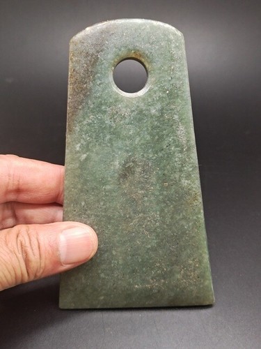 Chinesische alte Jade, edle Sammlung, Hongshan Kultur, Jaspis, seltene Axt, Statue Ar - Bild 2 von 4