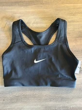 Nike Sports Bra - Dri-Fit Compression Swoosh Sports Women's Bra - BLACK - NEW