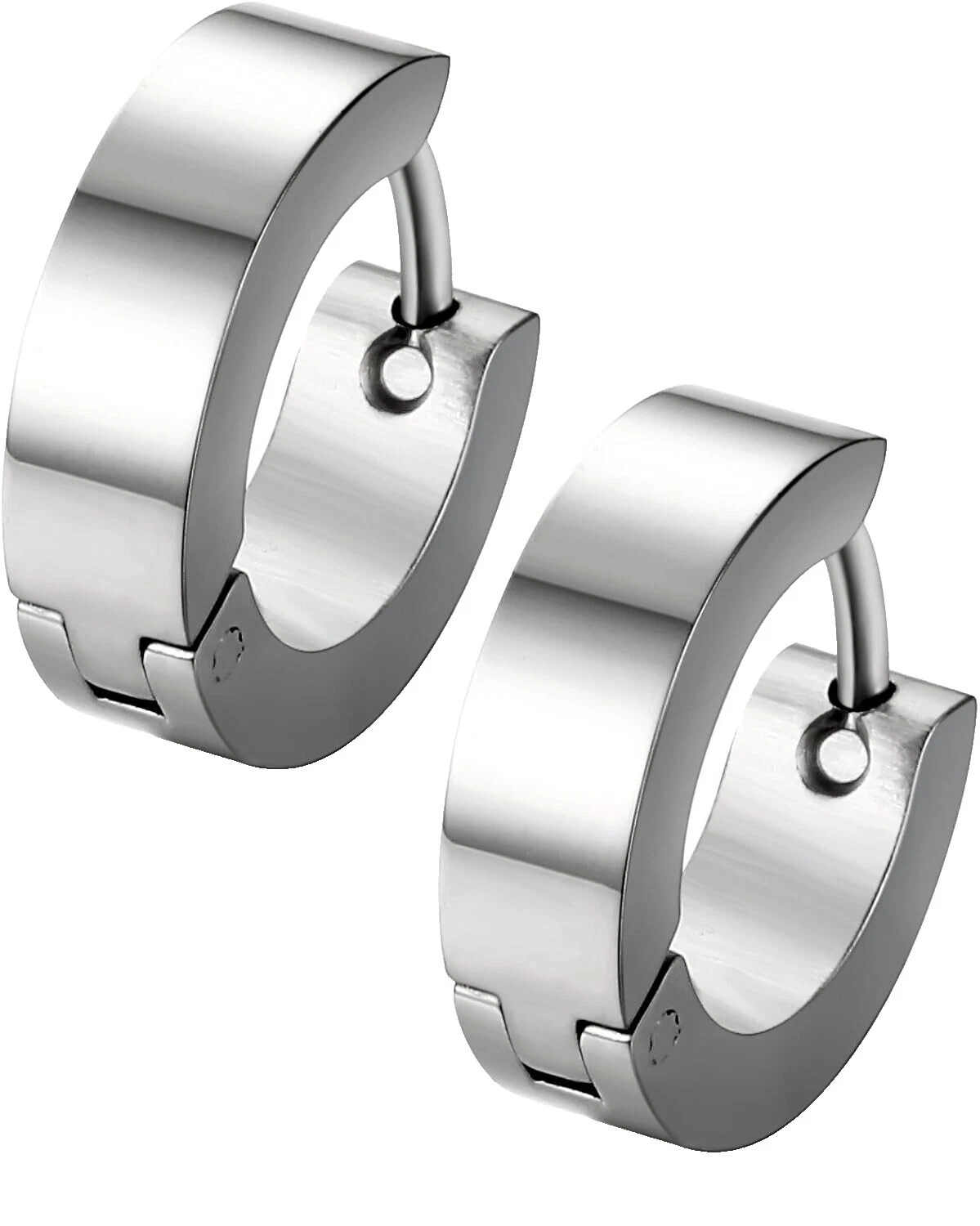 Pendientes de puño de plata esterlina para hombre