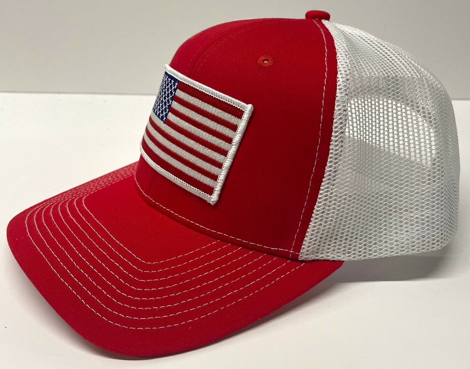 Cappello Snapback Outdoor Cap Bandiera Americana - Regolabile Rete OC771