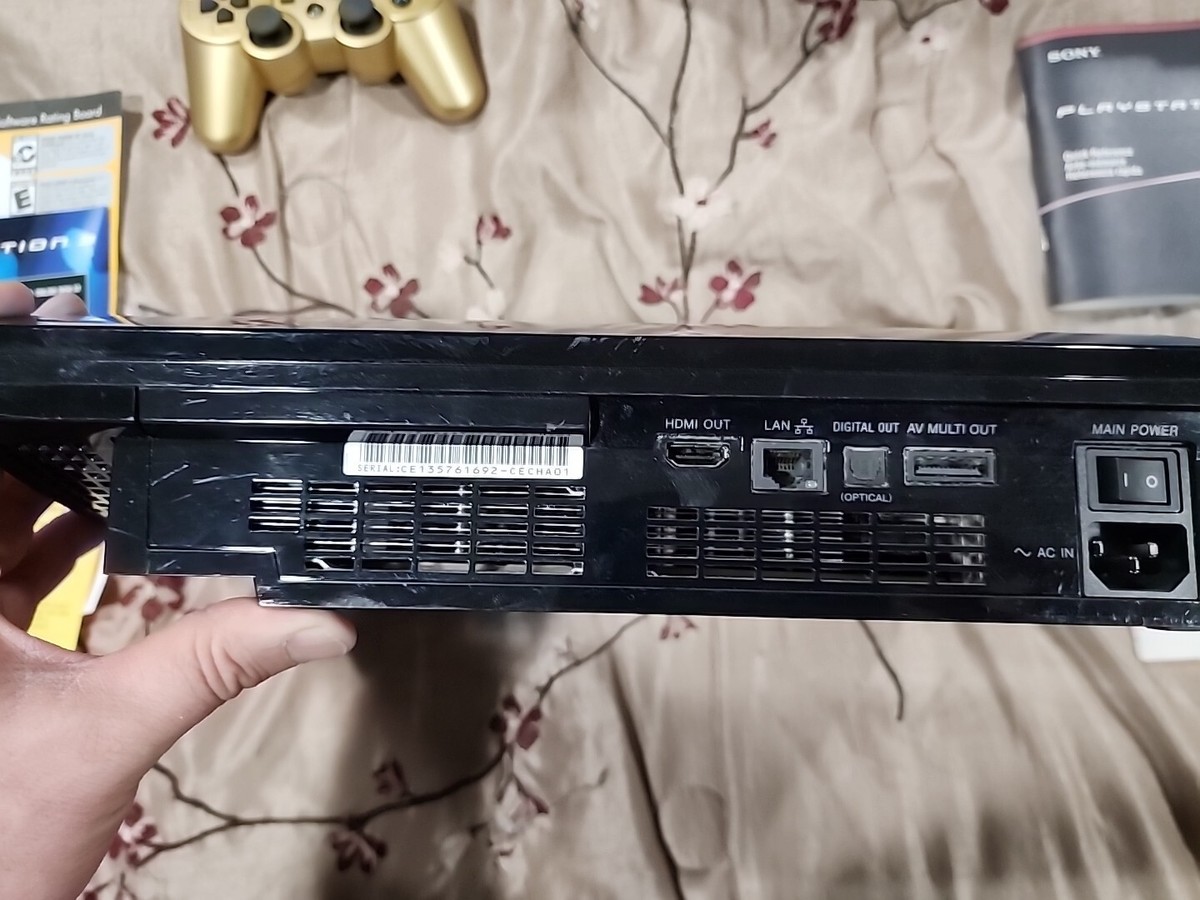 Sony Playstation 3 FAT PS3 60GB CBEH1000 Backwards Compatible With