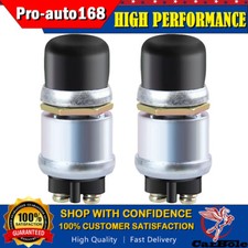 2Pc Push Button Momentary Starter 50A Ignition Switch On-Off SPST 12V For marine