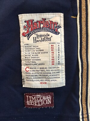 Harlem Globetrotters Platinum Fubu Twiggy #42 Warmup Jersey Shirt
