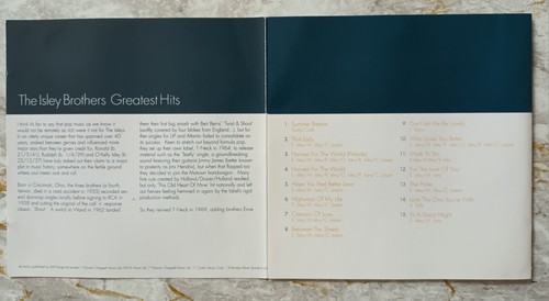 THE ISLEY BROTHERS - Greatest Hits - CD ( 1997 )  - Bild 3 von 3
