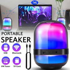 500W Rechargeable Bluetooth Speaker-LED Light Show - FM/USB/AUX/TWS Multifuction