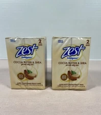 Zest Soap Cocoa Butter and Shea  - 2 Boxes 2 Count In Each Box.
