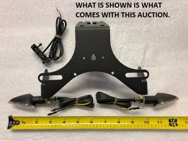 Kawasaki Ninja Z1000 1000 guardabarros eliminador cola ordenado 2010 - 2023 NEGRO 2T/S Foto 2 de 2