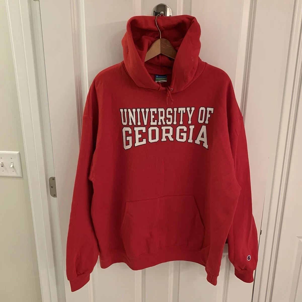 Champion Georgia Bulldogs Hoodie Sweatshirt Sweater Men 2XL XXL Red UGA Eco  5050 | eBay