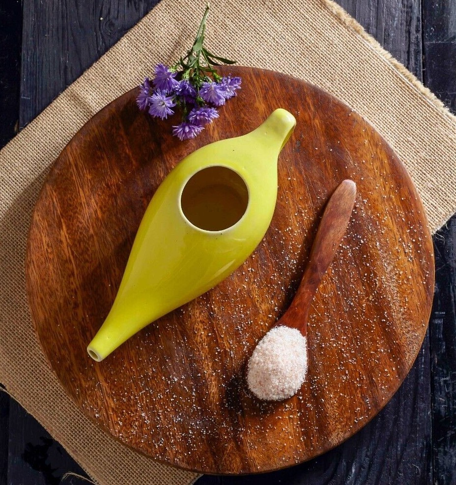 Handmade Ayurvedic Ceramic Neti Pot for Nasal Cleansing & Sinus eBay