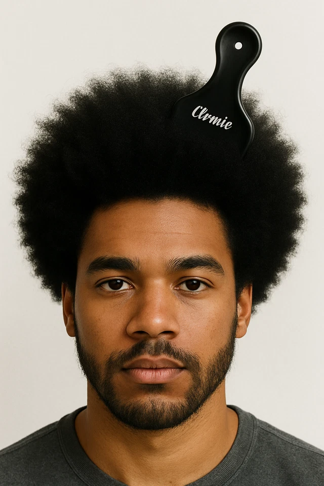 Paquete de 6 mini peine profesional de salón profesional de 5 pulgadas para elegir cabello afro rizado negro de calidad Foto 2 de 4