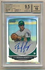 2013 Bowman Chrome RENATO NUNEZ Prospect Auto REFRACTOR #040/500 BGS 9.5/10