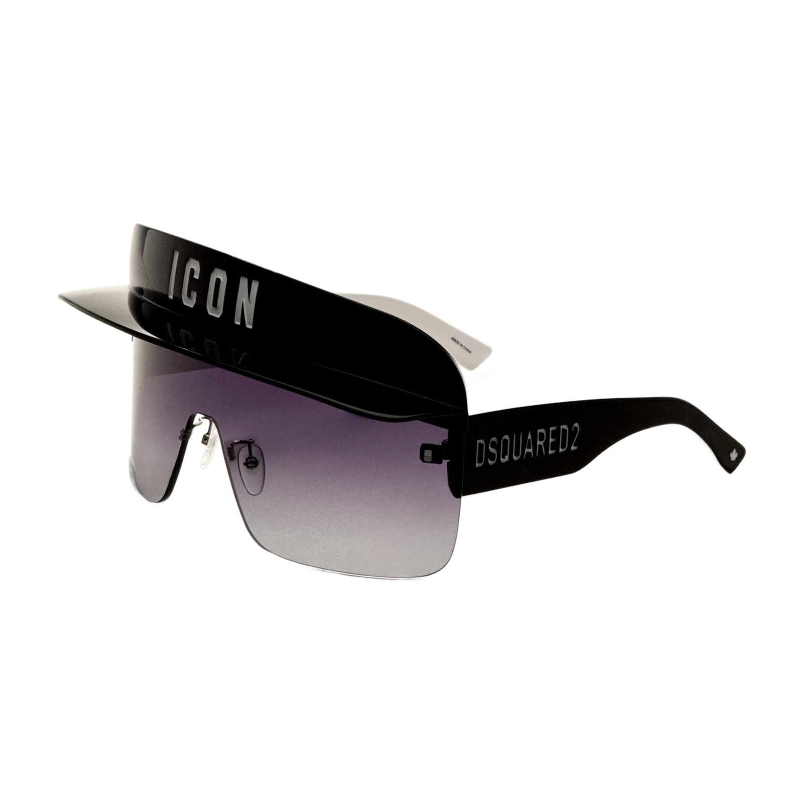 Мужские солнцезащитные очки Dsquared2 99 мм серого цвета ICON0001S-0807-9O 12390₽