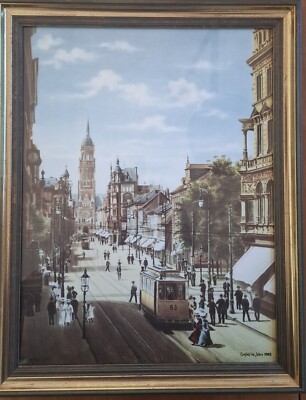 Crefeld im Jahr 1905 , Druck Galerie Steinbach Krefeld , 450 x 360 x 25 mm