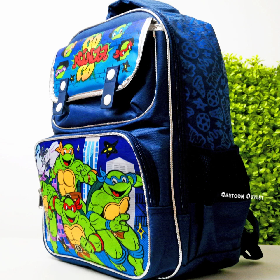 Ninja Turtles Boys School Backpack 15" Book Bag Leonardo Raphael - Image 4 of 4