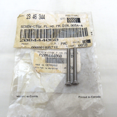   オーバル Sea Doo OEM 4x40 Flat Head Oval Countersunk Screws 208444060 Set