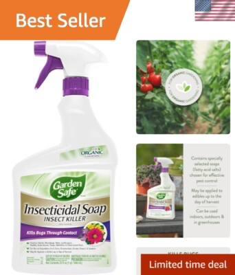 #ad Ready to Use Organic Insecticidal Soap Effective Pest Control Spray 32oz $22.99