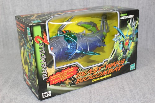 TRANSFORMERS Maximal Cybershark Beast Wars Biocombat Transmetals 2 Hasbro 1999 - Bild 14 von 14
