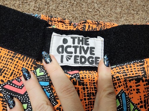 Vintage 80er 90er Neon Print The Active Edge Fallschirm Hammer Hose Herren Einheitsgröße - Bild 2 von 5