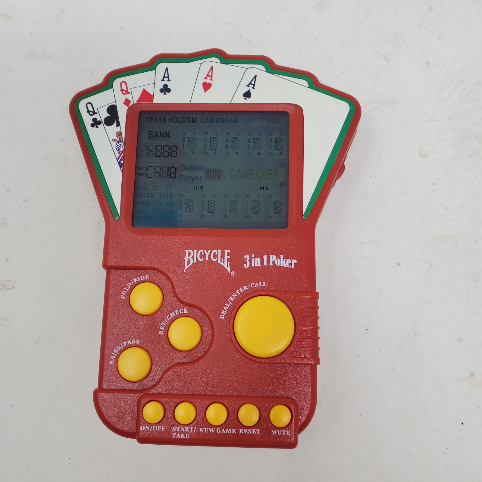 2 Handheld Poker Electronic LCD Travel Games Poker and 3 in 1 Poker eBay