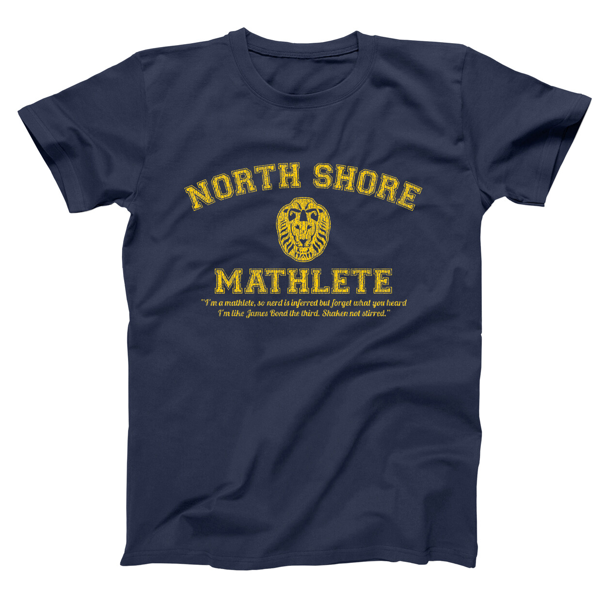 North Shore Mathlete Funny Mean Girls Team Movie Navy Basic Men's T ...