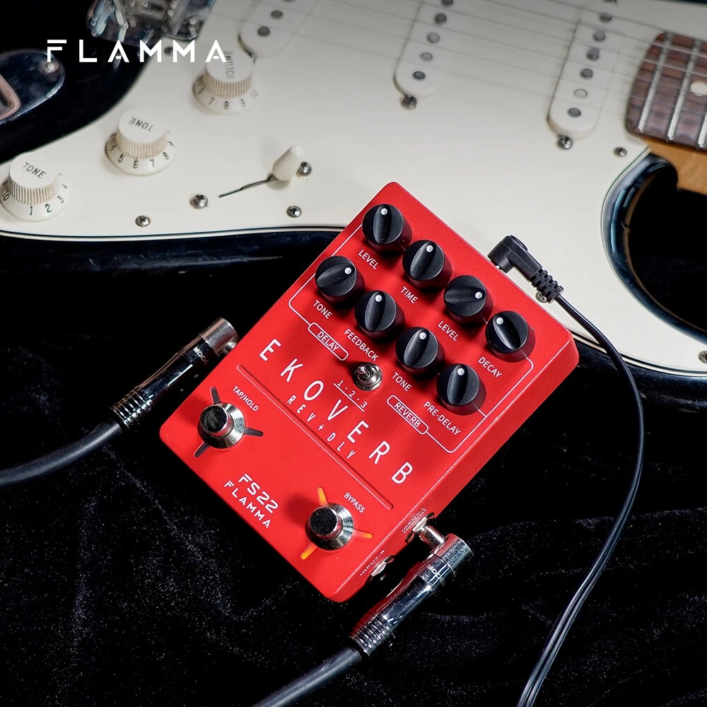 kikushima2263 　　FLAMMA EKOVERB FLAMMA FS22 Ekoverb Dual Reverb Delay Pedal with Freeze and