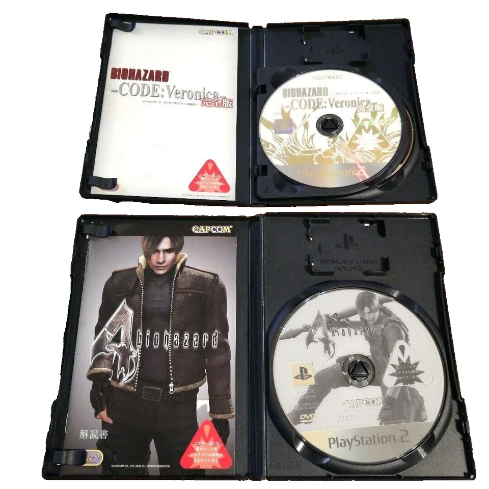 CAPCOM Resident Evil Biohazard Outbreak 1&2 Code Veronica Set of 4 PS2 Tested  - Image 3 of 4