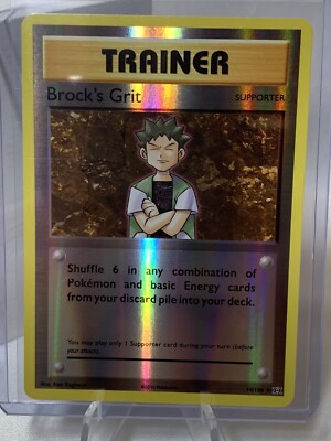 Brock's Grit 74/108 Trainer Reverse Holo - XY Evolutions - Pokemon TCG 2016  | eBay