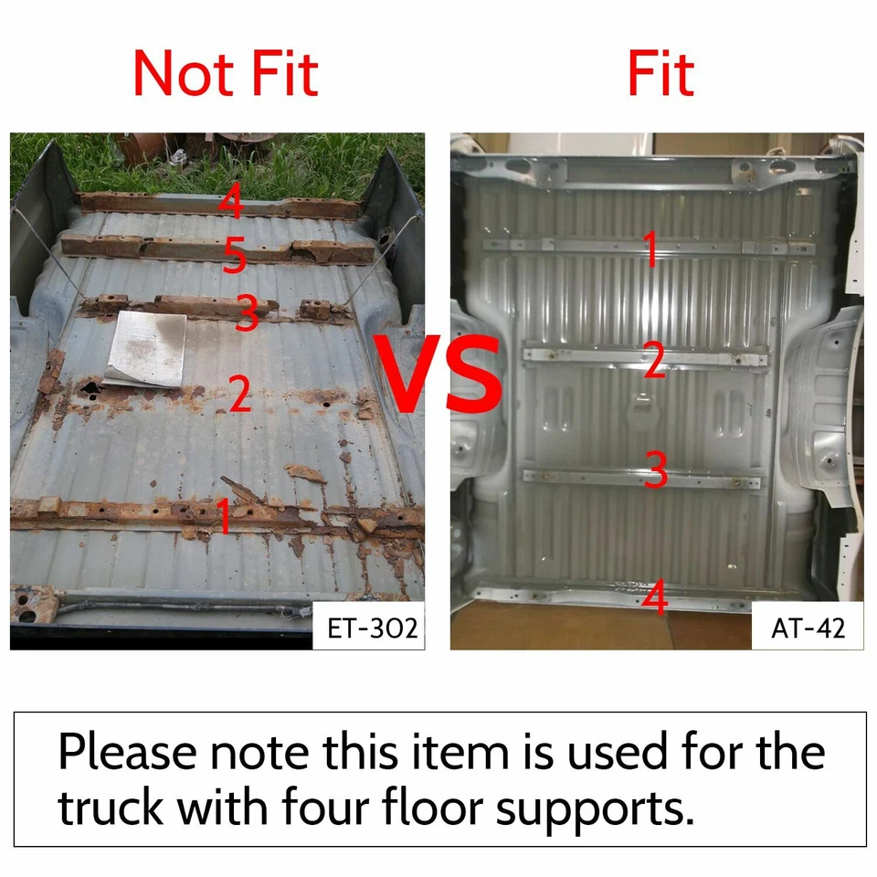 Bed Truck Floor Support Crossmember For 99-17 Ford F250 F350 Super Duty — 第 3/4 张图片