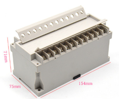 1pc 154*75*71mm enclosure electrical din rail housing case switch box