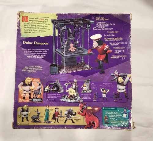 Shrek Duloc Dungeon Playset Figure NEW VINTAGE RARE SEALED McFarlane Toys Sound - Picture 3 of 10