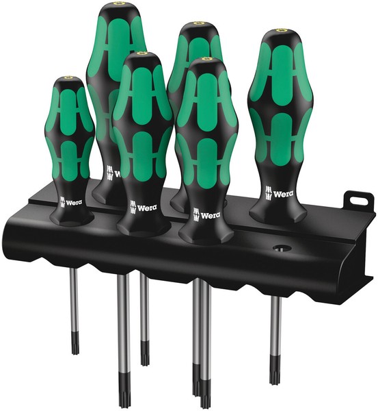 Wera 367/6 Torx® Bo Kraftform Plus Torx® Bo-Schraubendrehersatz + Rack, 6-Teilig-image