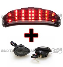 Sequential Led Tail Lights Smoke Flush Mount Turn Signals Fits 13-25 Cbr600rr