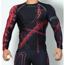 [FX-116K] BTOPERFORM Compression Skin Tight Base layer Design Rash guard MMA