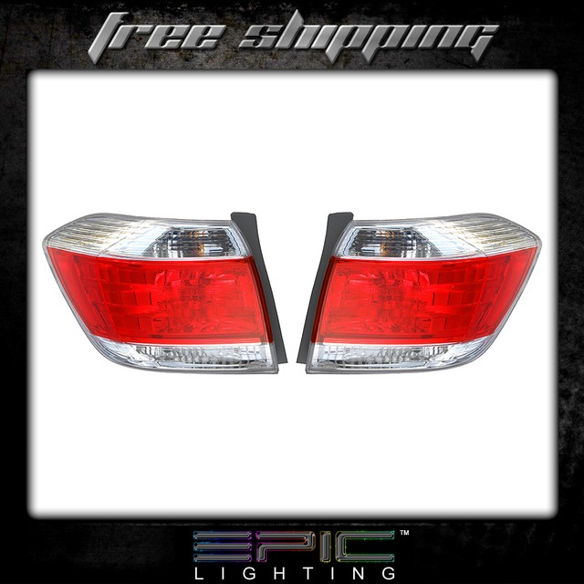 Fits 201113 TOYOTA HIGHLANDER TAIL LIGHT/LAMP Pair Left and Right Set