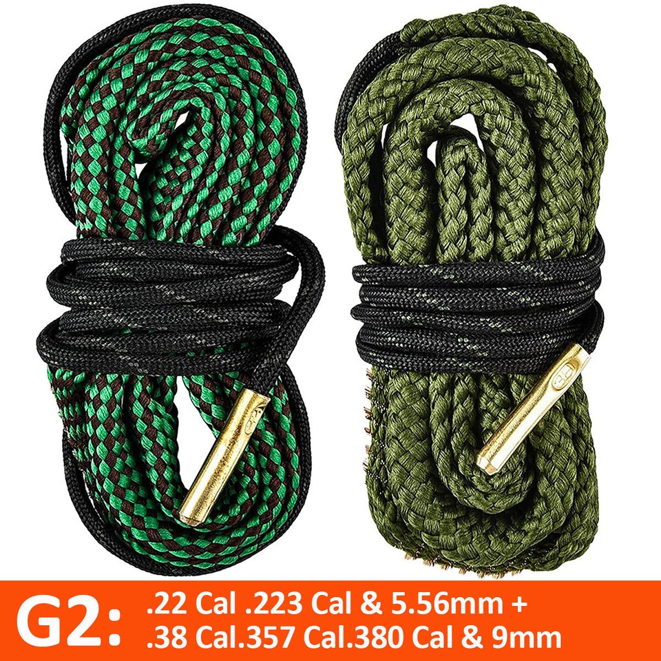 2PCS Reusable Bore Cleaner Rope Guns Barrel Cleaners for Guns Cleaning ...