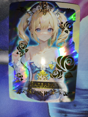 Carte Goddess Story SSR Barbara Genshin Impact Card Foil Waifu Girl Rare
