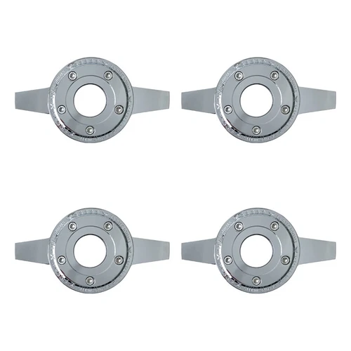 2 BAR CHROME SPINNER ZENITH STYLE LA WIRE WHEEL KNOCK OFF (set of 4 pcs)