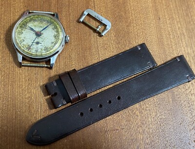 vintage Rare RENSIE Double Second Hand Pointer Date Rainbow Pantina Dial PLSREAD