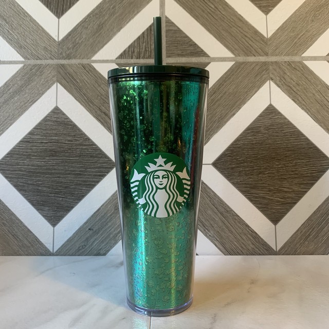 starbucks 2022 holiday mottled milky luster glass cold cup