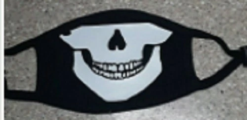 Máscara facial de esqueleto de Halloween para niños/jóvenes Foto 2 de 2