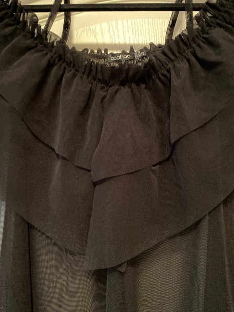 Boohoo Plus Size 14 Off The Shoulder Mesh Top | eBay
