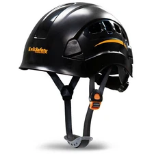KwikSafety ARMADILLO Hard Hat ANSI OSHA Vented Climbing Helmet Black