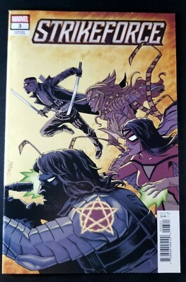 Clean Raw Marvel 2019 STRIKEFORCE #3 Shalvey Variant Cover