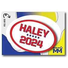 Magnet Me Up Nikki Haley Republican Political Party 2024 Adhesive Decal Sticker