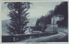 CARTOLINA *58 ORTA VERBANIA PIEMONTE VILLA CARMINATI E CURIONI VIAGGIATA 1931