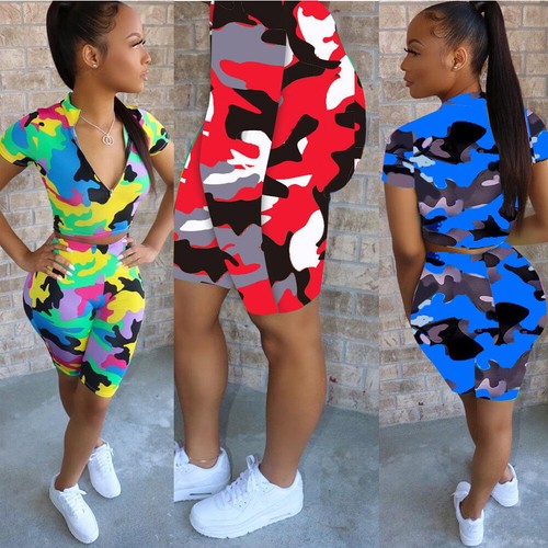Short Sleeves Casual Pants Set Sexy 