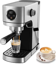 Espresso Machine 20 Bar, Small Coffee Maker with 40Oz Removable Water Tank, Stai