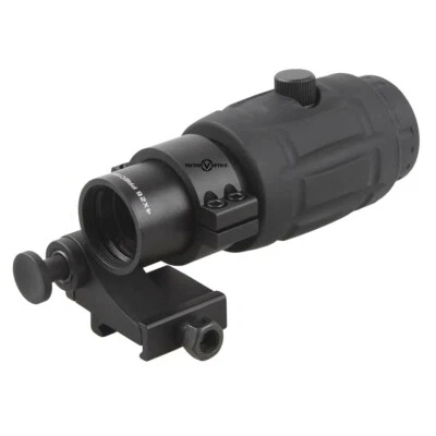 Vector Optics Tactical 4X Magnifier Scope for Red Dot Sights Flip to Side Mount