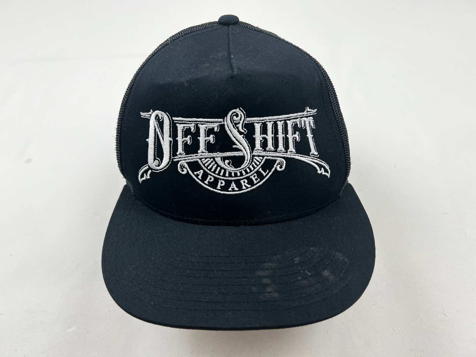 Off Shift Hat Cap Snapback Black White Embroidere… - image 1